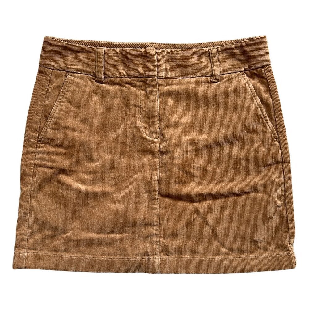 Vineyard Vines Brown Tan Corduroy Mini Skirt Size 8